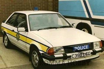 Ford Escort XR3i - Cambrigeshire POLICE - Klicka på bilden för att stänga