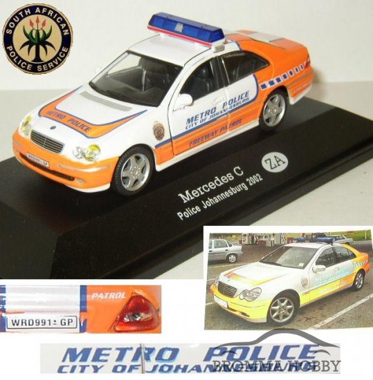 Mercedes C Klass (2002) - Johannesburg Police - Klicka på bilden för att stänga