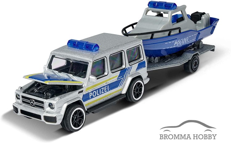 Mercedes G63 with Patrol boat - Polizei - Click Image to Close