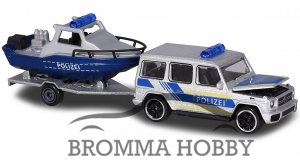 Mercedes G63 with Patrol boat - Polizei