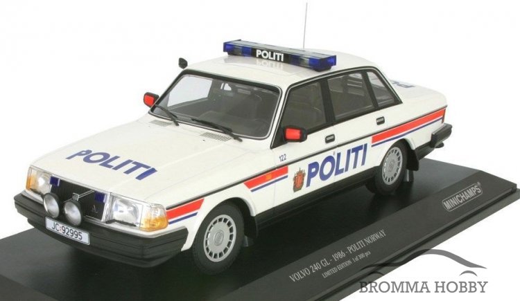 Volvo 240 GL (1986) - POLITI - Klicka på bilden för att stänga
