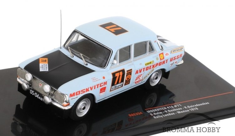 Moskvitch 412 - Rally London - Mexico 1970 - Gunnar Holm - Click Image to Close